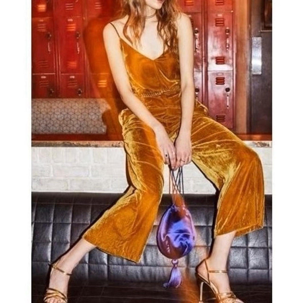 Astr Gold Velvet Garment